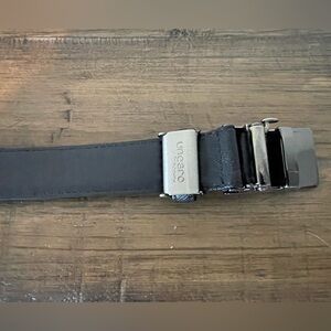 Emanuel Ungaro Black Leather Belt